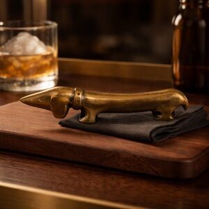 Vintage Brass Dachshund Bottle Opener